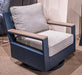 East Beach Outdoor Swivel Glider Chair with Cushion - Woo Town Furniture (Worcester,MA)