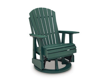 Shell Beach Outdoor Swivel Glider Chair - Woo Town Furniture (Worcester,MA)