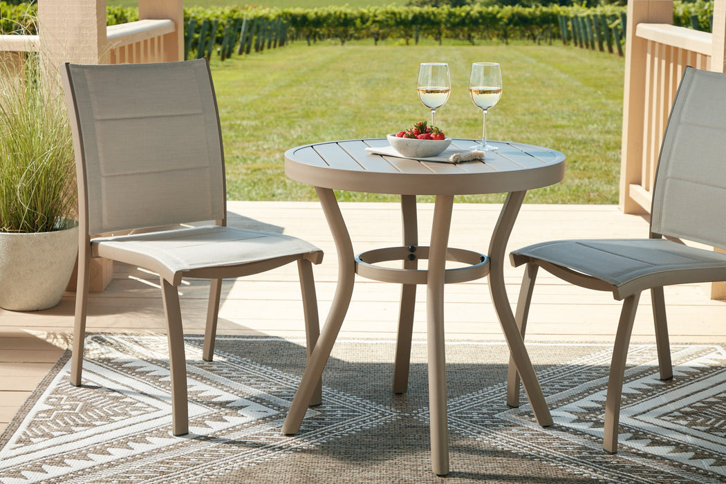 Mission Beach Outdoor Table and 2 Chairs - Woo Town Furniture (Worcester,MA)