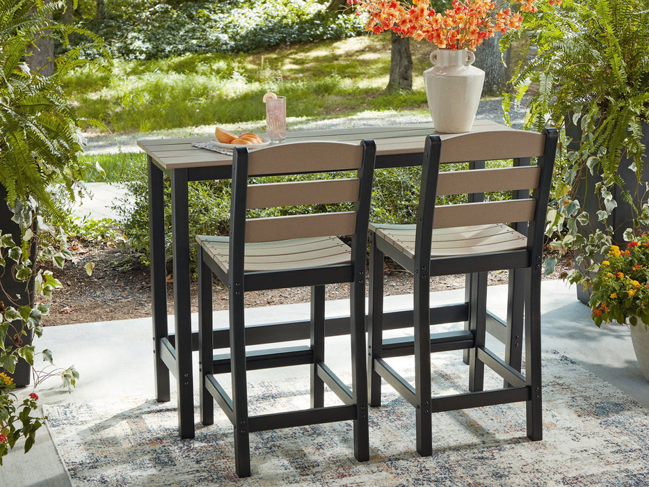 Shoreline Beach Outdoor Counter Table and 2 Barstools - Woo Town Furniture (Worcester,MA)