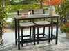 Shoreline Beach Outdoor Counter Table and 2 Barstools - Woo Town Furniture (Worcester,MA)