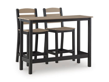 Shoreline Beach Outdoor Counter Table and 2 Barstools - Woo Town Furniture (Worcester,MA)