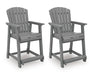 Sanctuary Beach Outdoor Counter Height Bar Stool (Set of 2) - Woo Town Furniture (Worcester,MA)
