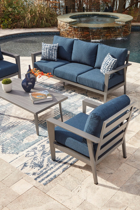 Gali Outdoor Sofa/Chairs/Table Set (Set of 4) - Woo Town Furniture (Worcester,MA)