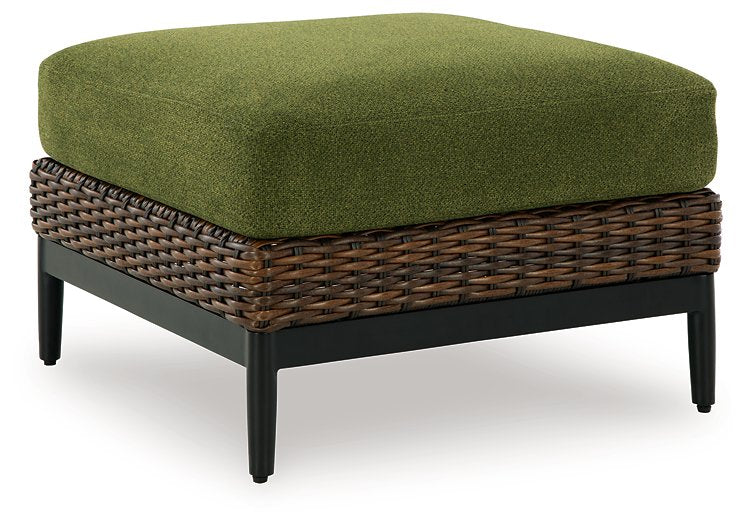 Horizon Hall Outdoor Ottoman with Cushion - Woo Town Furniture (Worcester,MA)