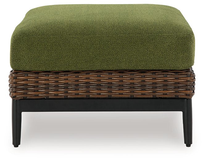 Horizon Hall Outdoor Ottoman with Cushion - Woo Town Furniture (Worcester,MA)