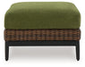 Horizon Hall Outdoor Ottoman with Cushion - Woo Town Furniture (Worcester,MA)