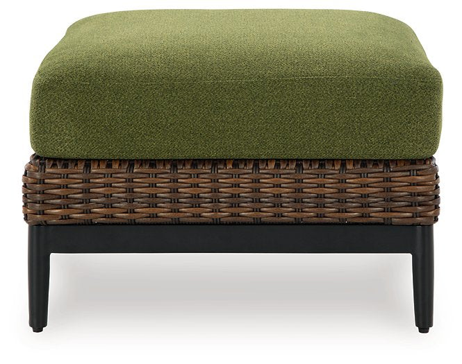 Horizon Hall Outdoor Ottoman with Cushion - Woo Town Furniture (Worcester,MA)