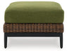 Horizon Hall Outdoor Ottoman with Cushion - Woo Town Furniture (Worcester,MA)