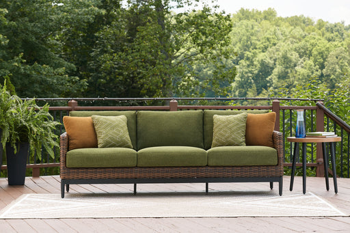 Horizon Hall Outdoor Sofa with Cushion - Woo Town Furniture (Worcester,MA)