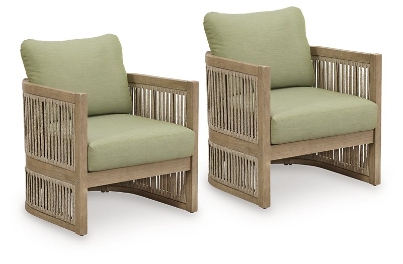 Serena Shores Outdoor Lounge Chair (Set of 2) - Woo Town Furniture (Worcester,MA)