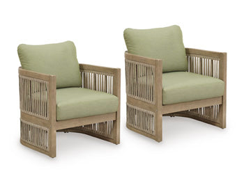 Serena Shores Outdoor Lounge Chair (Set of 2) - Woo Town Furniture (Worcester,MA)