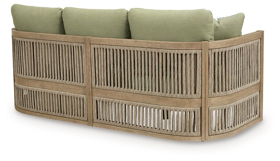 Serena Shores Outdoor Sofa with Cushion - Woo Town Furniture (Worcester,MA)