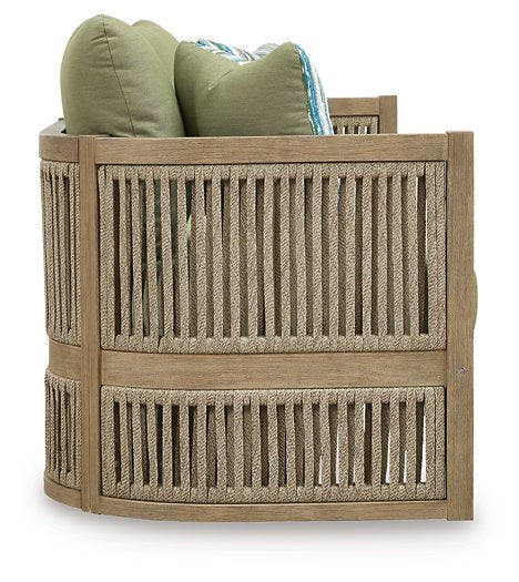 Serena Shores Outdoor Sofa with Cushion - Woo Town Furniture (Worcester,MA)