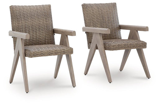 Cliff Trails Outdoor Arm Chair (Set of 2) - Woo Town Furniture (Worcester,MA)