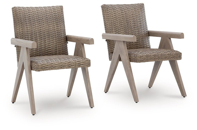 Cliff Trails Outdoor Arm Chair (Set of 2) - Woo Town Furniture (Worcester,MA)