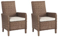 Beachcroft Outdoor Arm Chair with Cushion (Set of 2) - Woo Town Furniture (Worcester,MA)