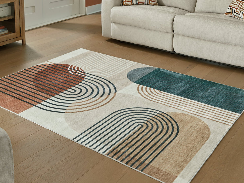 Farrendale Washable Area Rug - Woo Town Furniture (Worcester,MA)