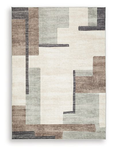 Larkport Washable Area Rug - Woo Town Furniture (Worcester,MA)