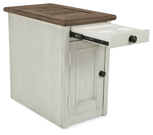 Bolanburg Chairside End Table with USB Ports & Outlets - Woo Town Furniture (Worcester,MA)