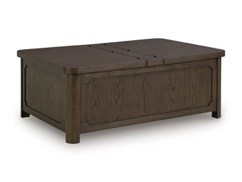 Breckington Coffee Table With Storage - Woo Town Furniture (Worcester,MA)