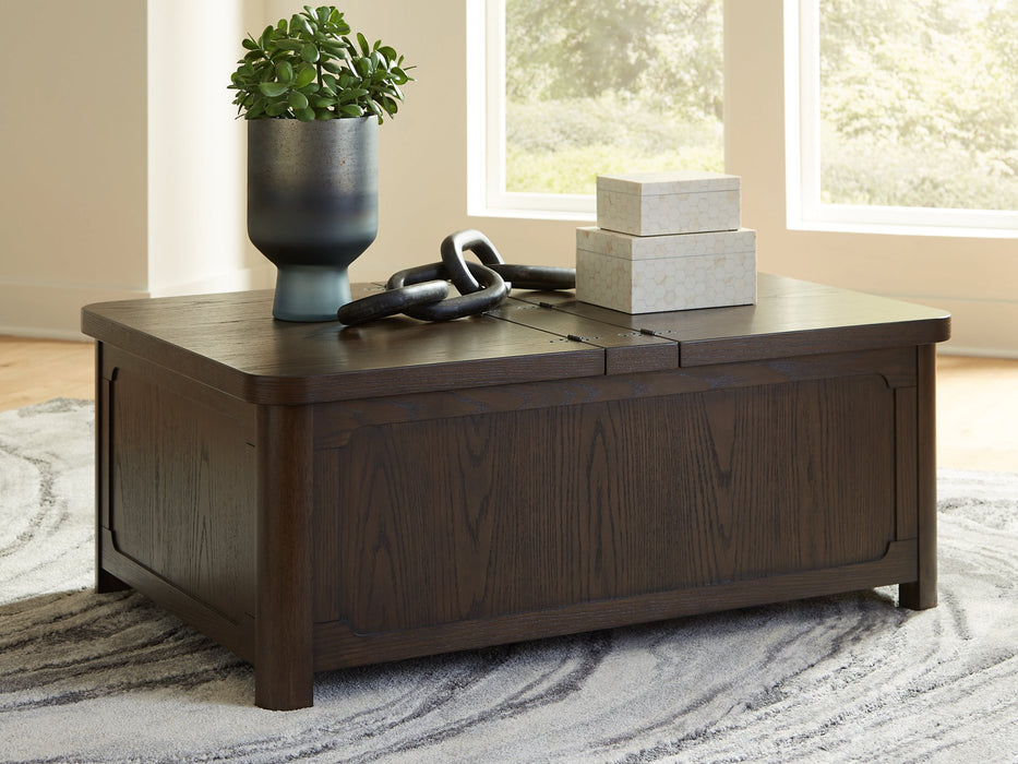 Breckington Coffee Table With Storage - Woo Town Furniture (Worcester,MA)
