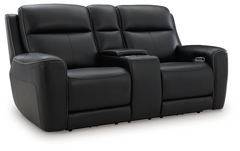 5Z-Comfort Power Reclining Loveseat with Console - Woo Town Furniture (Worcester,MA)