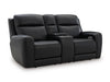 5Z-Comfort Power Reclining Loveseat with Console - Woo Town Furniture (Worcester,MA)