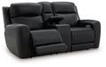 5Z-Comfort Power Reclining Loveseat with Console - Woo Town Furniture (Worcester,MA)