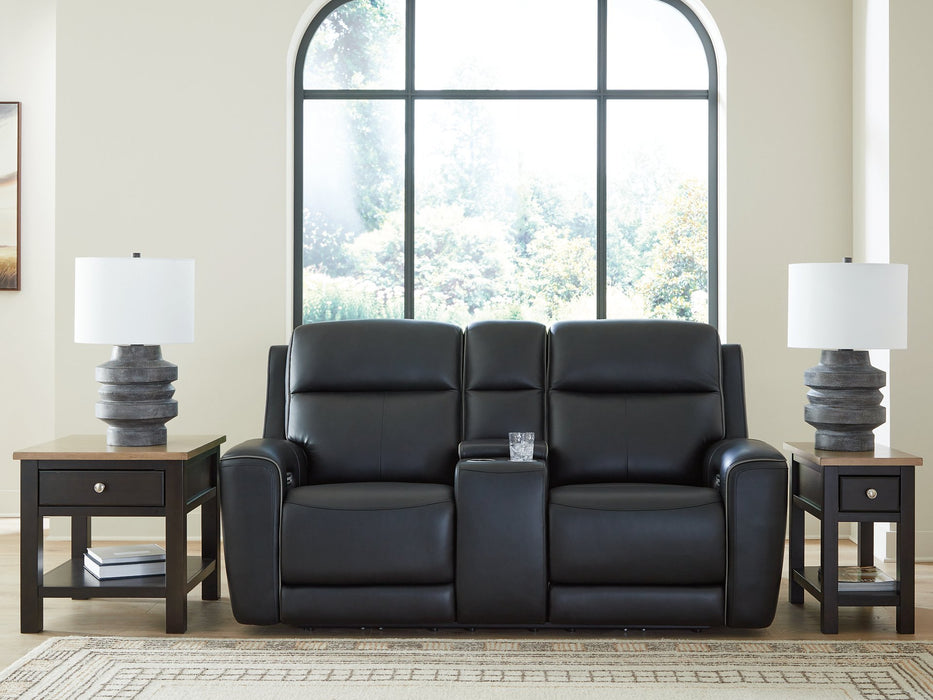 5Z-Comfort Power Reclining Loveseat with Console - Woo Town Furniture (Worcester,MA)