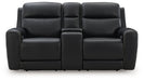 5Z-Comfort Power Reclining Loveseat with Console - Woo Town Furniture (Worcester,MA)