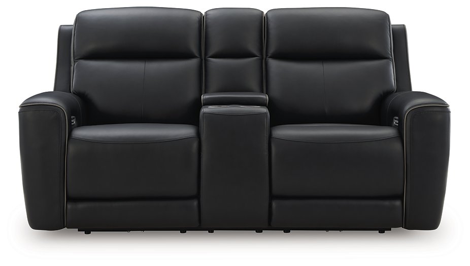 5Z-Relaxation Power Reclining Loveseat with Console - Woo Town Furniture (Worcester,MA)