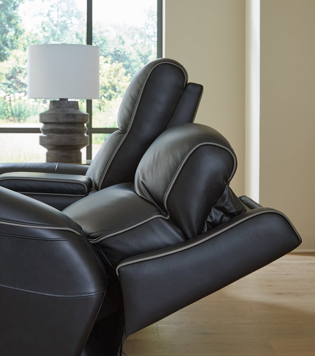 5Z-Relaxation Power Reclining Loveseat with Console - Woo Town Furniture (Worcester,MA)