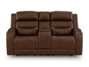 Knightington Power Reclining Loveseat with Audio Seating - Woo Town Furniture (Worcester,MA)