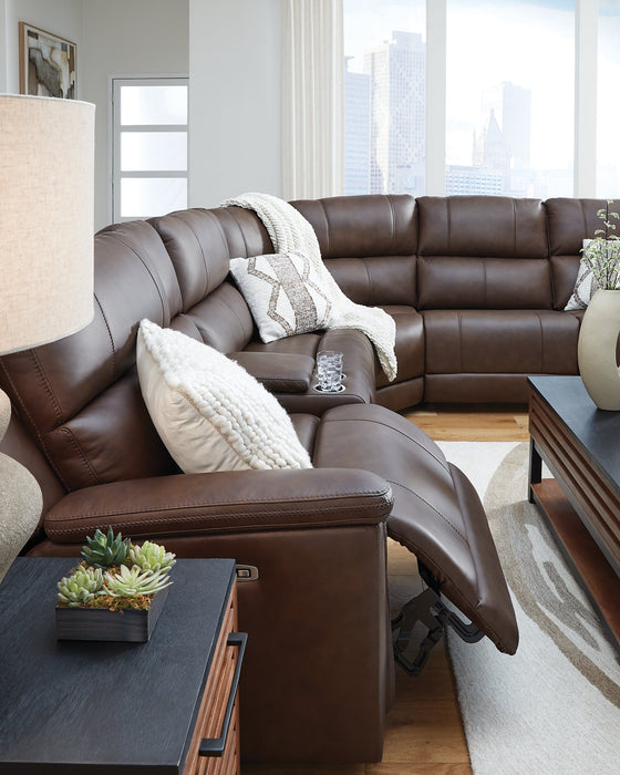 Bleckley Power Reclining Sectional - Woo Town Furniture (Worcester,MA)