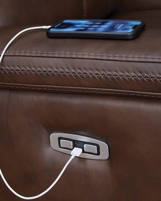 Bleckley Power Reclining Sectional - Woo Town Furniture (Worcester,MA)