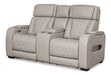Boyington Power Reclining Loveseat with Console - Woo Town Furniture (Worcester,MA)