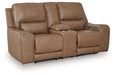 DeepWakes Power Reclining Loveseat with Console - Woo Town Furniture (Worcester,MA)