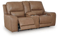 DeepWakes Power Reclining Loveseat with Console - Woo Town Furniture (Worcester,MA)