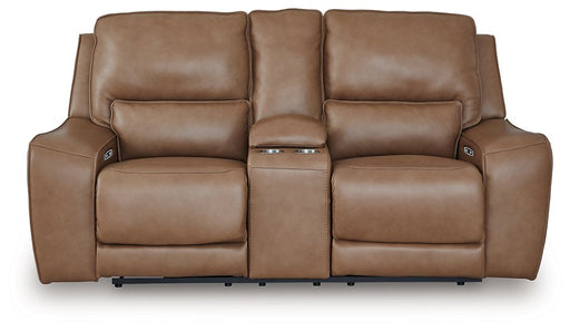 DeepWakes Power Reclining Loveseat with Console - Woo Town Furniture (Worcester,MA)