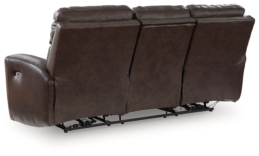 Crossplex Power Reclining Sofa - Woo Town Furniture (Worcester,MA)