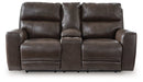 Crossplex Power Reclining Loveseat with Console - Woo Town Furniture (Worcester,MA)
