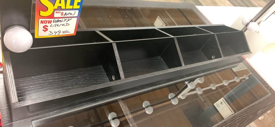 New Black Elegant Vanity - Woo Town Furniture (Worcester,MA)