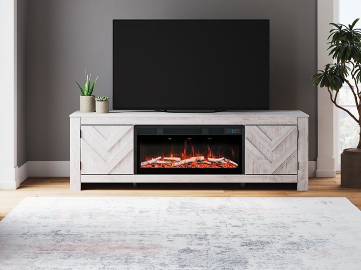 Cayboni 71" TV Stand with Electric Fireplace - Woo Town Furniture (Worcester,MA)
