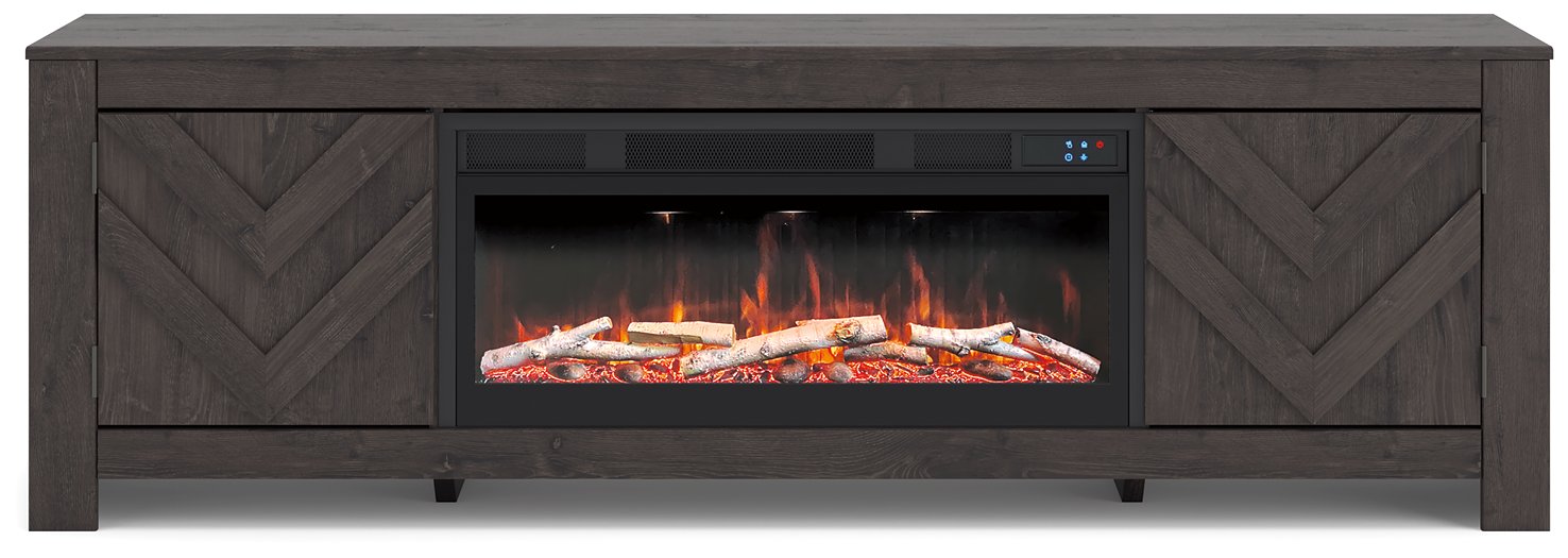 Cayboni 71" TV Stand with Electric Fireplace - Woo Town Furniture (Worcester,MA)