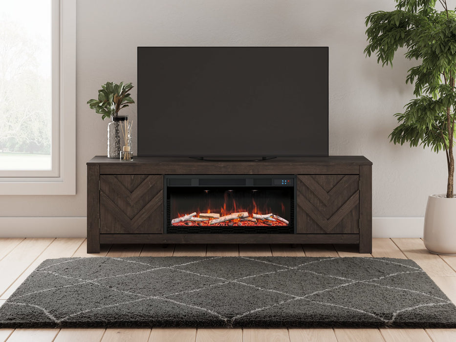 Cayboni 71" TV Stand with Electric Fireplace - Woo Town Furniture (Worcester,MA)