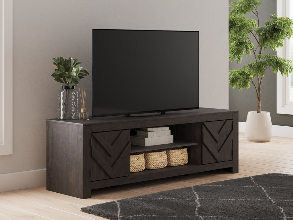 Cayboni 71" TV Stand with Electric Fireplace - Woo Town Furniture (Worcester,MA)
