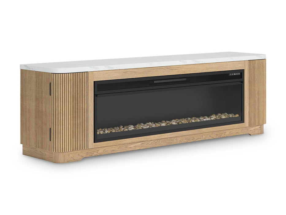 Camdill 80" TV Stand with Electric Fireplace - Woo Town Furniture (Worcester,MA)