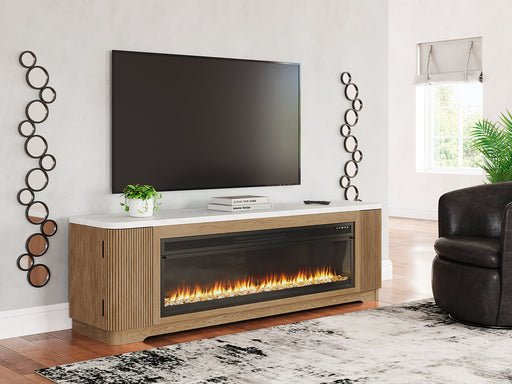 Camdill 80" TV Stand with Electric Fireplace - Woo Town Furniture (Worcester,MA)