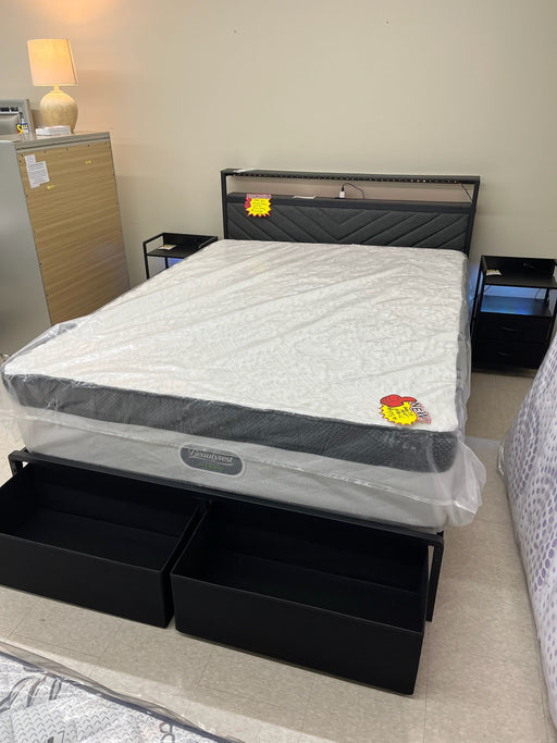 Queen Bedframe with 2 Matching Night stands - Woo Town Furniture (Worcester,MA)
